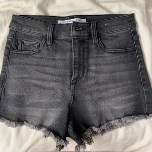 cute black jean shorts